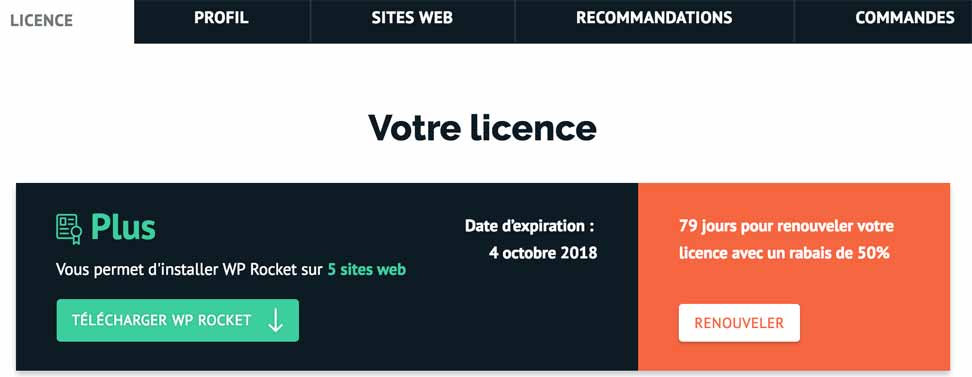 wp rocket telechargement